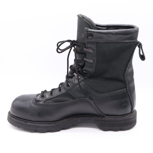 MATTERHORN Men 7.5R Leather Combat Boot GORETEX Vibram Steel Toe Black - Picture 5 of 16